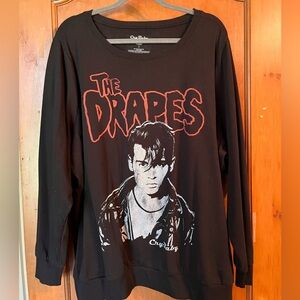 Torrid size 3 Cry Baby The Drapes Crewneck sweatshirt Johnny Depp